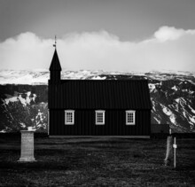 Black Church In Búdir, Iceland
