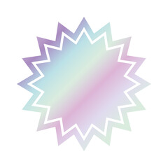 Sticker - holographic star design