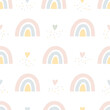 © chekiwart - Organic rainbows and heart pattern