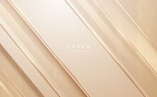 Abstract Soft Golden Lines Background