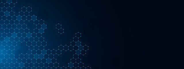 Wall Mural - geometric abstract background of innovation technology concept. vector illustration hexagon pattern,