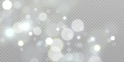Leinwandbilder - Shiny glare light effects with colorful shimmer. Beautiful glare effect with bokeh. Shining abstract background. Vector illustration