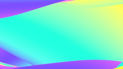 Wall Mural - Looped animation. Abstract colorful wavy background in bright rainbow colors. Modern colorful wallpaper. 3d rendering.