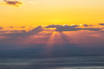 Canvas Print - Sea sunset