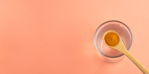 Sticker - Organic turmeric powder to mix with water - Curcuma longa