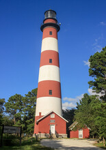 Vertical Shot Of Assateague Lighthouse