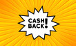 © Svitlana - Speech bubble with cash back text. Boom retro comic style. Pop art style. Vector line icon for Business and Advertising