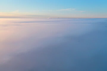 Wall Mural - abstract sky blurred background, summer nature aerial sky view