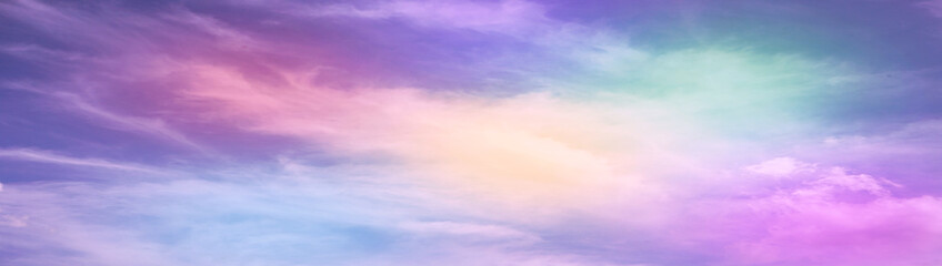 abstract colorful background. purple green yellow sky with clouds. copy space. for design. multicolo
