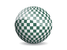 3D Ball Abstract Vector Illustration. Pattern Sphere Modern Design. Round Shape Globe On White Background.