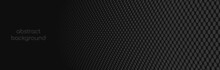 Gray Dots On A Black Background. Halftone Pattern. Vector Banner, Header.