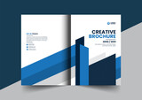 Fototapeta  - Corporate company profile brochure annual report booklet proposal cover page layout concept design