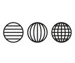 spheres globe earth grid; horizontally and vertically; latitude and longitude.