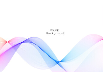 Wall Mural - Colorful wave design modern background