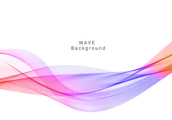 Wall Mural - Colorful smoke wave design modern background