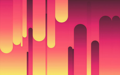 Abstract illustration of glitch stipes with color diffraction