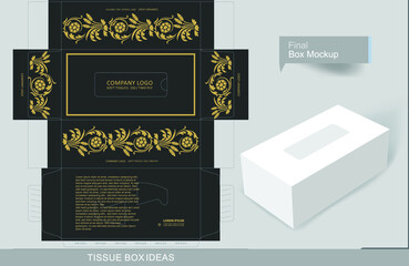 Vector of a tissue box template concept