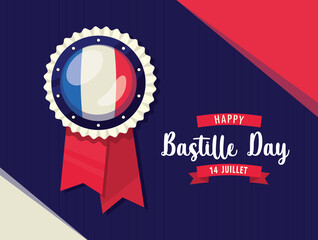 Poster - happy bastille day 14 July