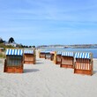 Strandkörbe, Schilksee, Kiel, Schleswig-Holstein, Deutschland