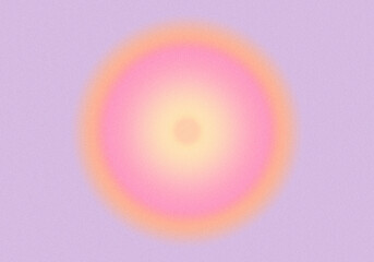blurred round circle gradient background with grain texture. pink and orange colors.