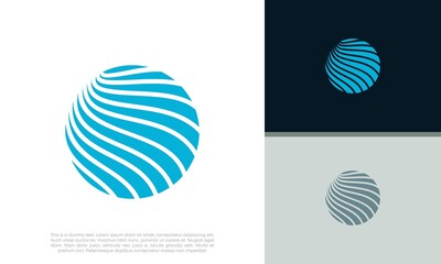 Abstract artificial intelligence logo. Innovative high tech logo template. Smart computer. machine learning. Cognitive logo. Technology Logo.