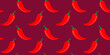 Vector seamless pattern of chilli pepper in vintage style