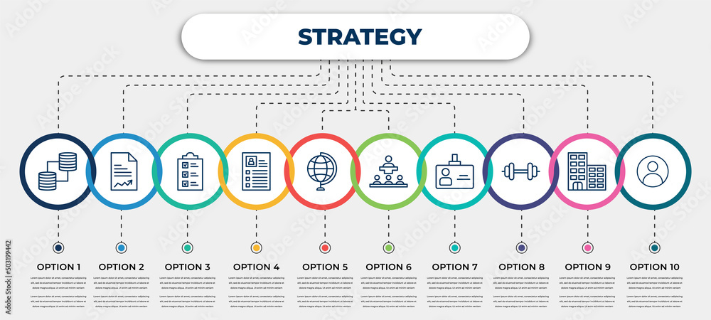 vector infographic template with icons and 10 options or steps ...