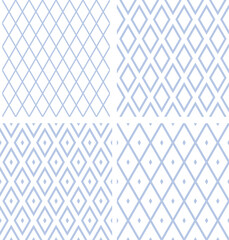 Abstract seamless geometric diamonds patterns.