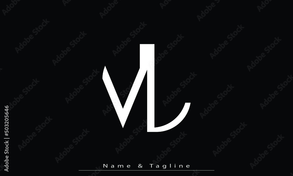 Alphabet letters Initials Monogram logo VL , LV Stock Vector | Adobe Stock