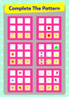 © tugiba - This worksheet is a pattern completion activity. It is necessary to combine the objects correctly.
