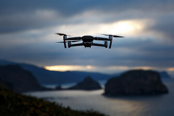 a drone flying over nature and making beautiful pictures and videos.
