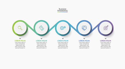 Business data visualization. timeline infographic icons designed for abstract background template milestone element modern diagram process technology digital marketing data presentation chart Vector