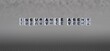 © lexiconimages - insurance agent word or concept represented by black and white letter cubes on a grey horizon background stretching to infinity