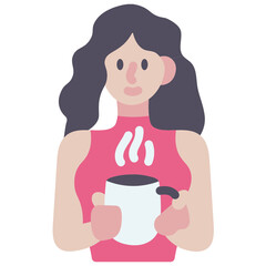 Wall Mural - coffee break flat icon