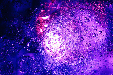 Aufkleber - Beautiful abstract surreal drops light pastel dark magic drop. Background pattern for design. Macro photography view.