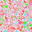 © Elizabeth - Geometric background texture craft project paper printable high resolution kid's crafts
