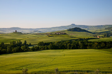 Val d'Orcia, Toscana. Panorami