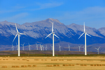 Wall Mural - Wind Turbine Windmill Renewable Energy Alberta Canada