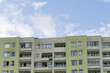 building against the sky, residential houses in the city