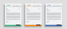 Modern Corporate Letterhead Template Design For Your Project, Vector Design.