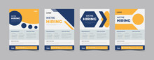 We Are Hiring Flyer Design Template Bundl, Job Vacancy Flyer Template, We Are Hiring Job Flyer Template, We Are Hiring Minimalistic Flyer Template.
