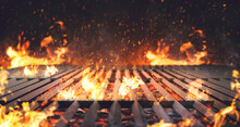 Holzkohle Grill - Grillen - Feuer