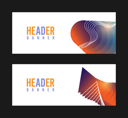Wall Mural - abstract background banner template vector geometric style