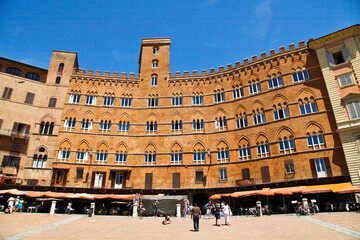 Siena, Piazza del Campo. Toscana, Italia