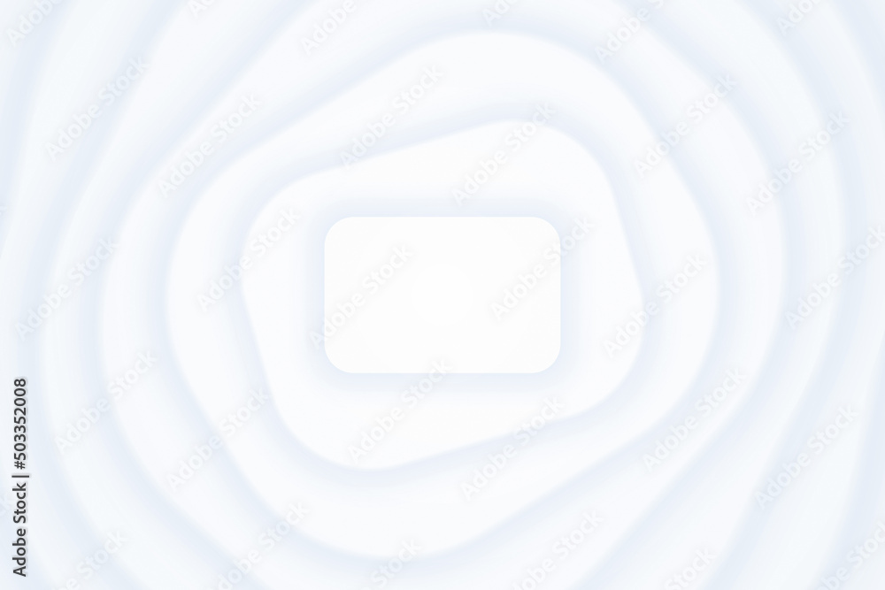 Modern White Material Design Layered Spinning Rounded Rectangles 3D ...