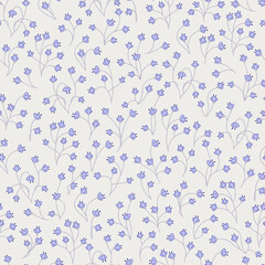  Seamless feedsack pattern in small flowers. Print for textile, fabric, covers, wallpapers, print, gift wrap, decoupage, scrapbooking, quilting. For fashion fabric. Retro stylization.