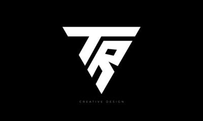 Letter Design TR triangle brand logo creation