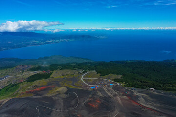 Wall Mural - Osorno Vulkan in Chile aus der Luft | Osorno Volcano in South America