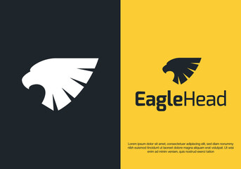 Wall Mural - eagle head logo design. logo template