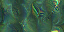 Sea Green Mystic Twirls. Seamless Abstract Vibrant Twirls Background Texture.
